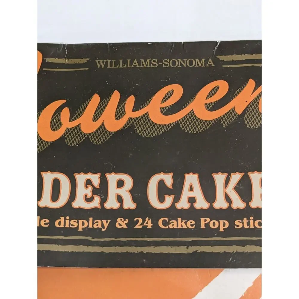 Williams Sonoma Halloween Spider Cake Pop Stand Cakes New Party Celebration